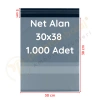 30x38+5 cm (30x43) Cepli Kargo Poşeti 1.000 Adet