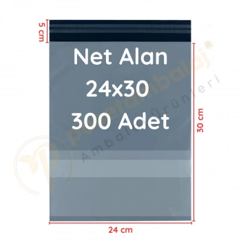 24x30+5 cm (24x35) Cepli Kargo Poşeti 300 Adet
