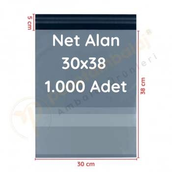 30x38+5 cm (30x43) Cepli Kargo Poşeti 1.000 Adet