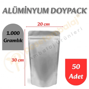 Alüminyum Kilitli Doypack 20x30x10 cm (50 Adet)