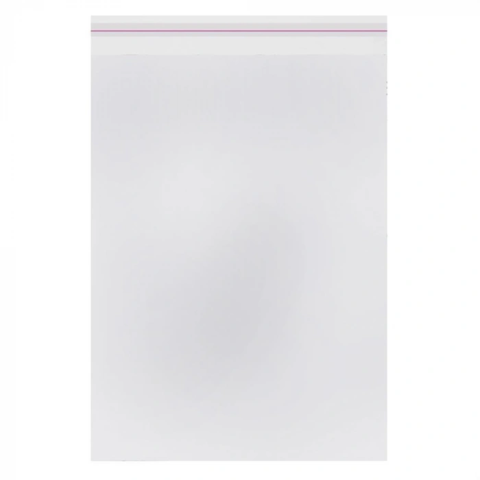 40x45+5 cm.(40x50) 1.000 Adet Şeffaf Bantlı Yapışkanlı Jelatin Poşet