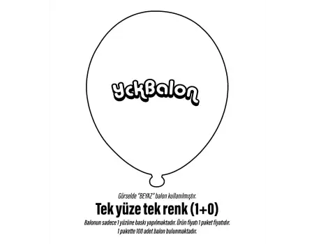 500 Adet Kişiye Özel Baskılı Balon