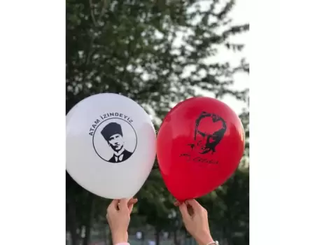 Atatürk Baskılı Balon