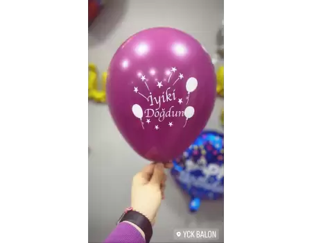 Kişiye Özel Baskılı Balon