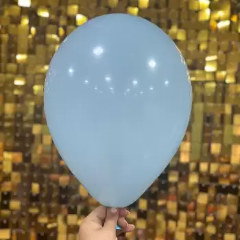 12 İç Mekan Makaron Balon Mavi - 100 Adet