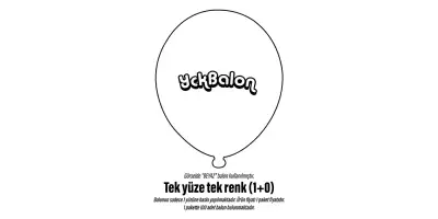 100 Adet Kişiye Özel Baskılı Balon
