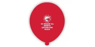 23 Nisan Baskılı Balon