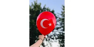 Ay Yıldız Baskılı Balon