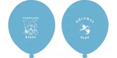 Oğlumuz Oldu Baskılı Balon