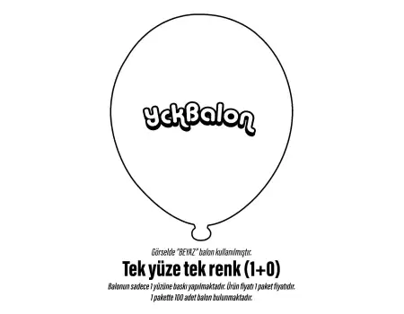 200 Adet Kişiye Özel Baskılı Balon