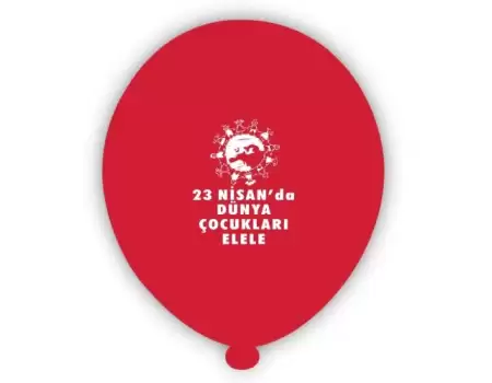 23 Nisan Baskılı Balon