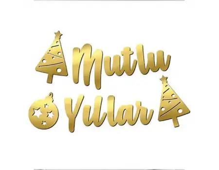 Kaligrafi Banner Mutlu Yıllar Banneri