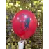 12 Atatürk Baskılı Balon Kırmızı -Beyaz 1+1 - 100 Adet
