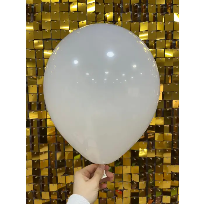 10 İç Mekan Dekorasyon Balonu Beyaz - 100 Adet