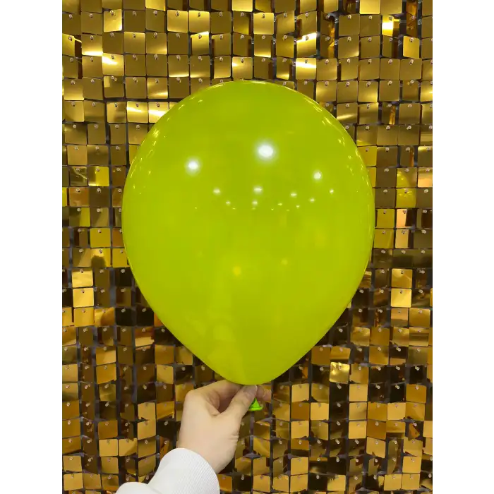 10 İç Mekan Dekorasyon Balonu Fıstık Yeşili - 100 Adet