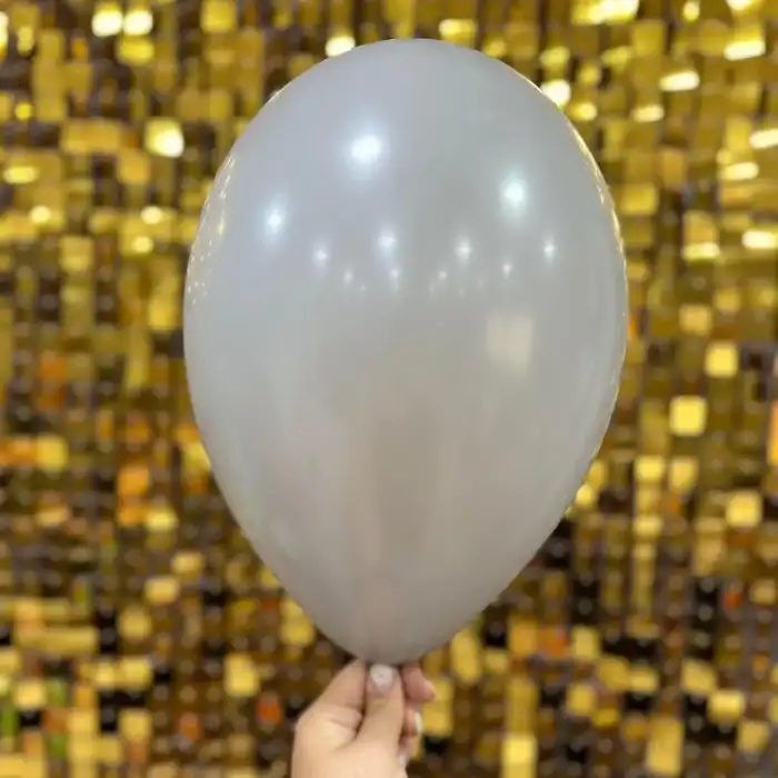 10 İç Mekan Dekorasyon Balonu Gri - 100 Adet
