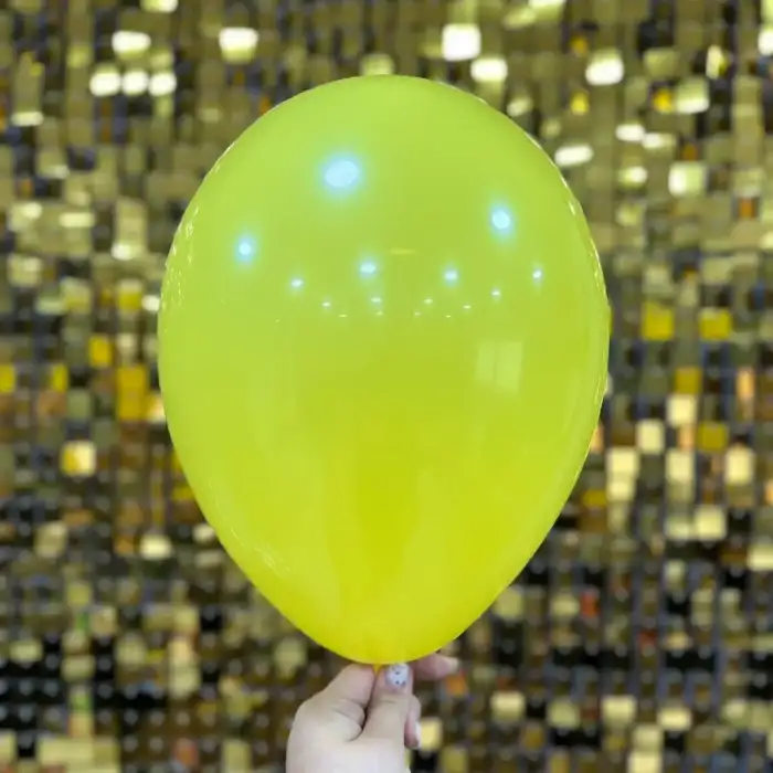 10 İç Mekan Dekorasyon Balonu Sarı - 100 Adet