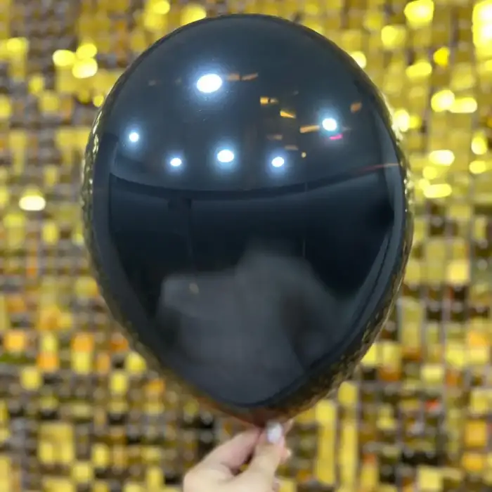 10 İç Mekan Dekorasyon Balonu Siyah - 100 Adet