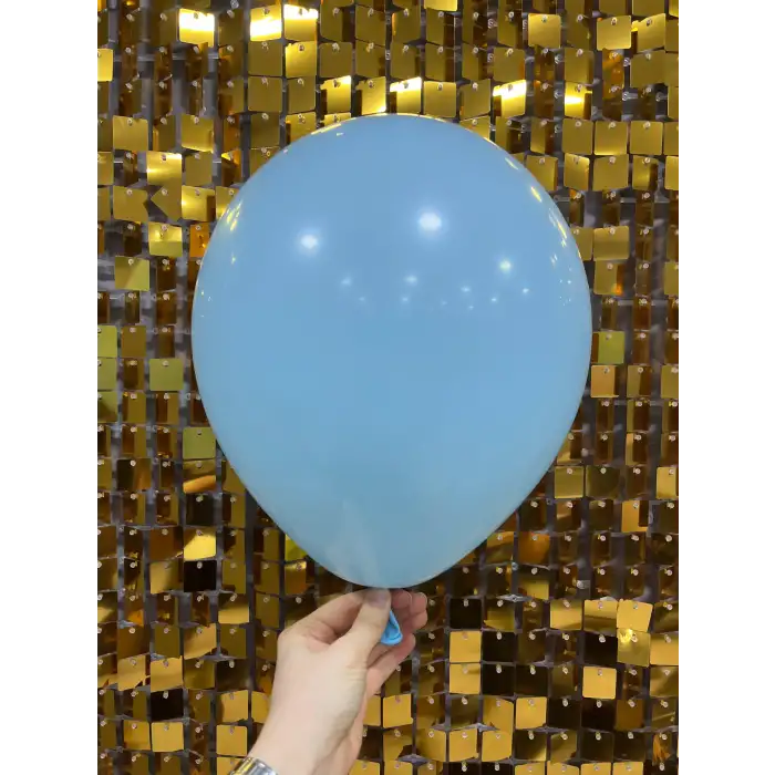 10 İç Mekan Makaron Balon Mavi - 100 Adet