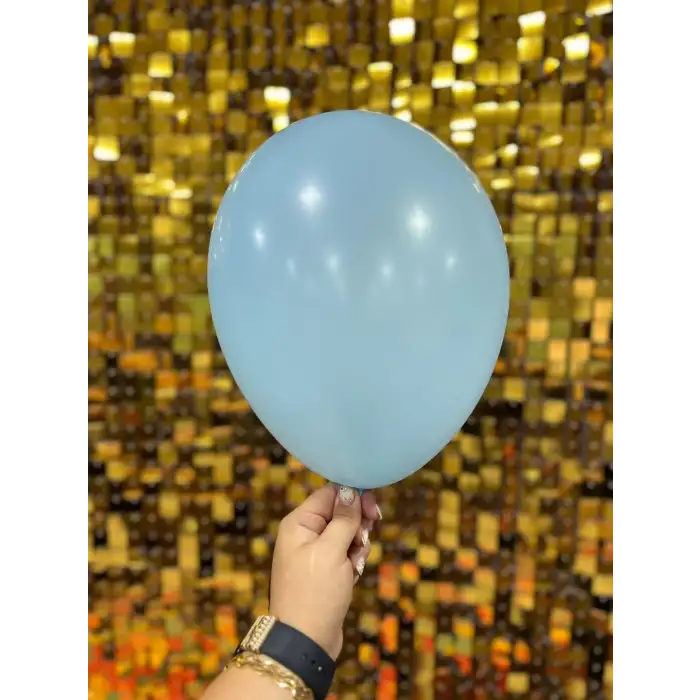 10 İç Mekan Makaron Balon Mavi - 100 Adet
