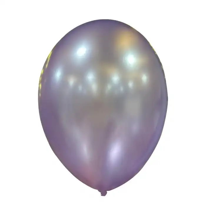 10 Metalik Dekorasyon Balonu Açık Violet - 100 Adet