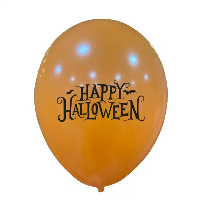12 Hallowen Baskılı Balon 1+1