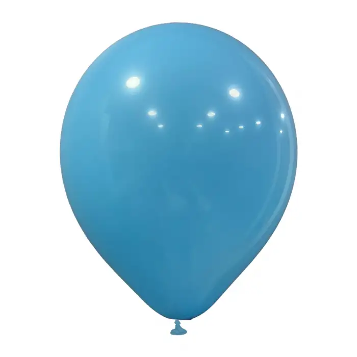 12 İç Mekan Dekorasyon Balonu Açık Mavi - 100 Adet