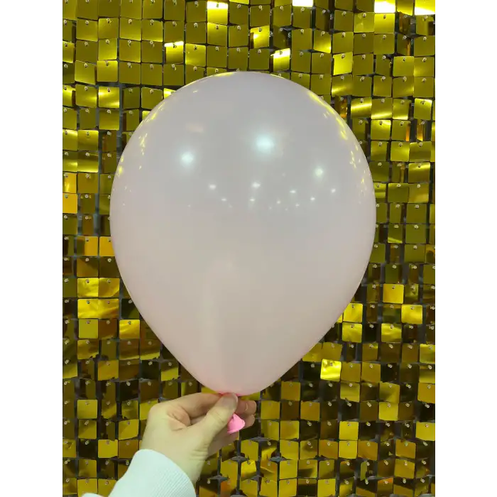 12 İç Mekan Dekorasyon Balonu  Açık Pembe - 100 Adet