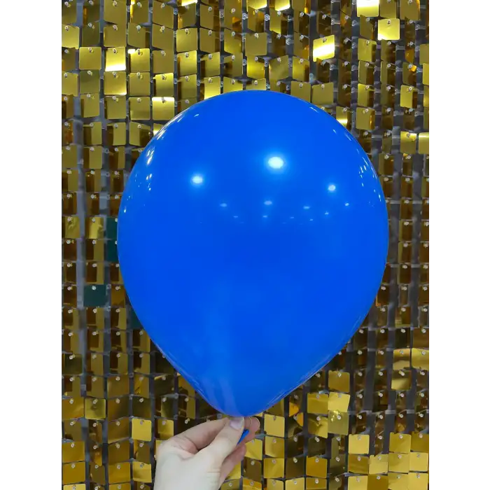 12 İç Mekan Dekorasyon Balonu Koyu Mavi - 100 Adet