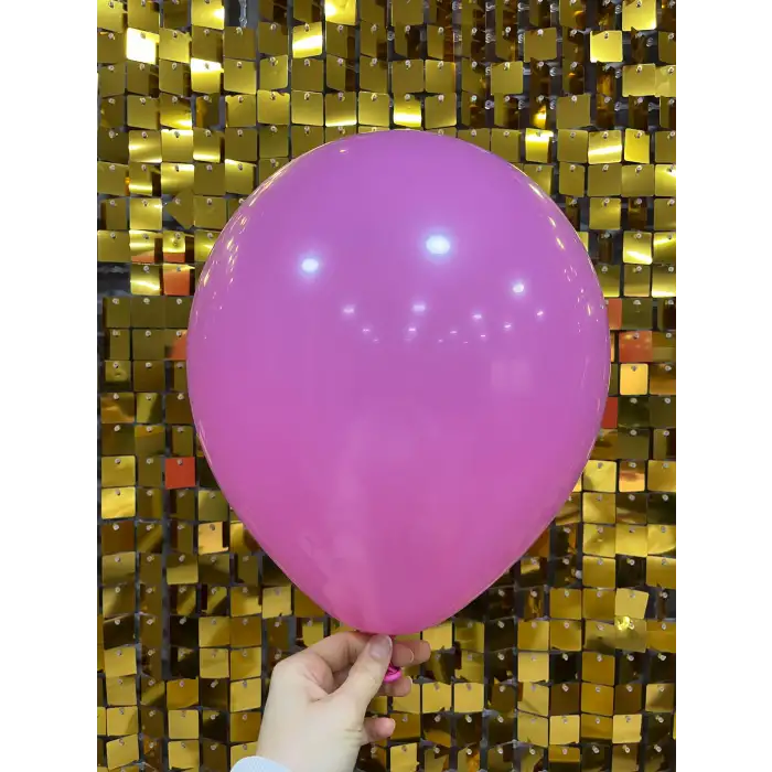 12 İç Mekan Dekorasyon Balonu Pembe - 100 Adet