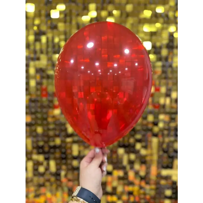 12 İç Mekan Dekorasyon Balonu Yakut Kırmızı - 100 Adet