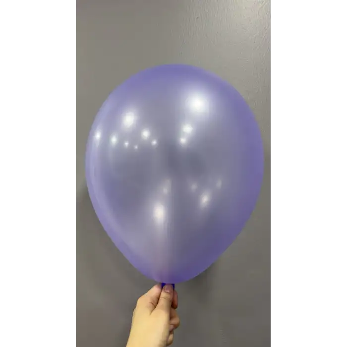 12 Neon Dekorasyon Balonu Violet - 100 Adet