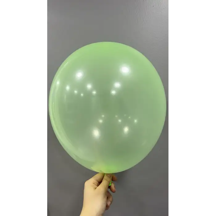 12 Neon Dekorasyon Balonu Yeşil - 100 Adet