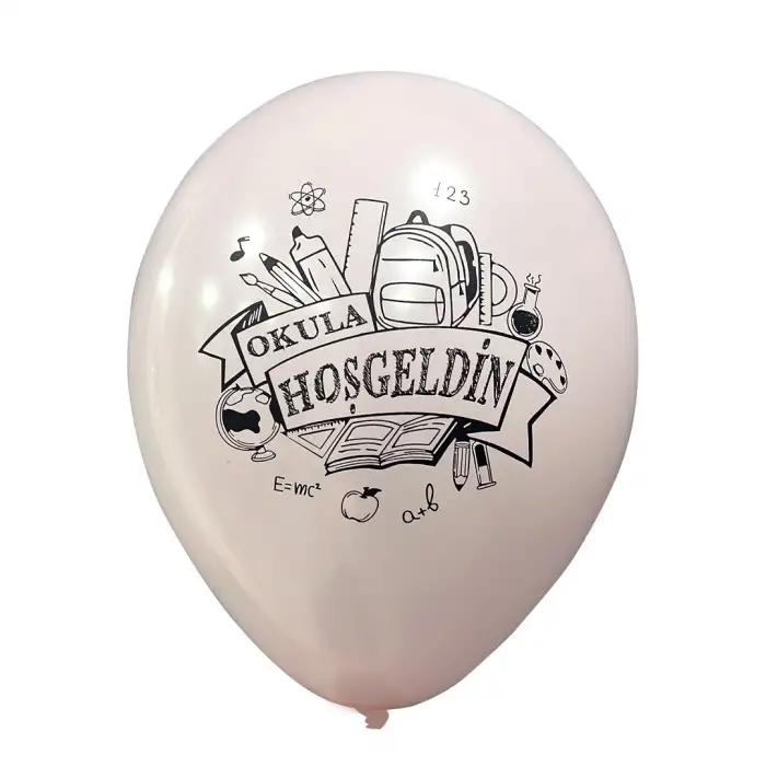 12 Okula Hoşgeldin 1+1 - 100 Adet