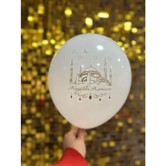 12” Ramazan Baskılı Balon 1+1 - 50 Adet