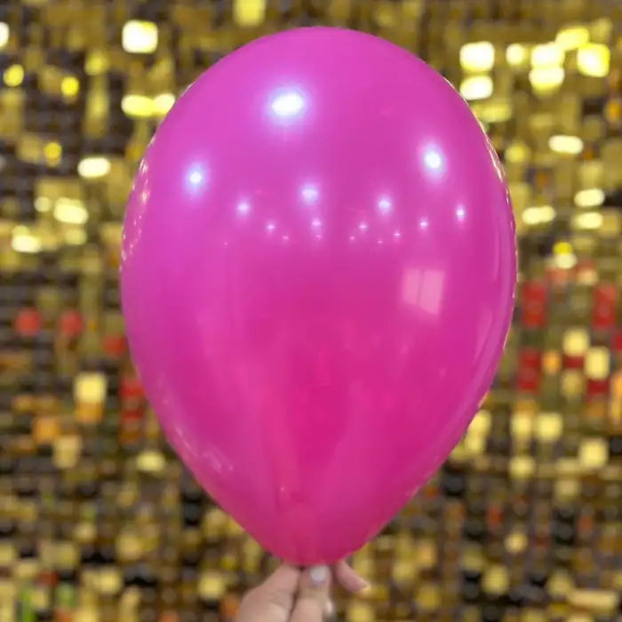 12 İç Mekan Dekorasyon Balonu Koyu Pembe - 100 Adet