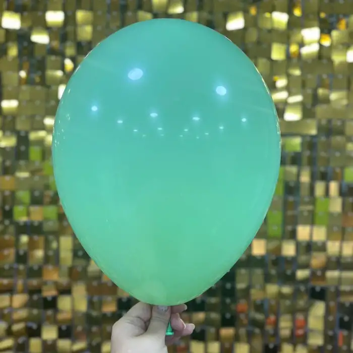 12 İç Mekan Makaron Balon Yeşil - 100 Adet