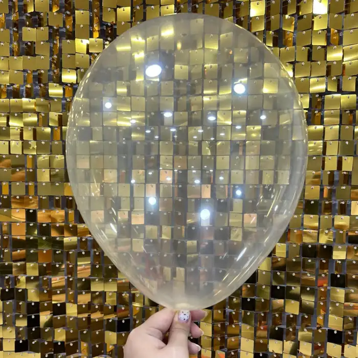 12 İç Mekan Dekorasyon Balonu Şeffaf - 100 Adet