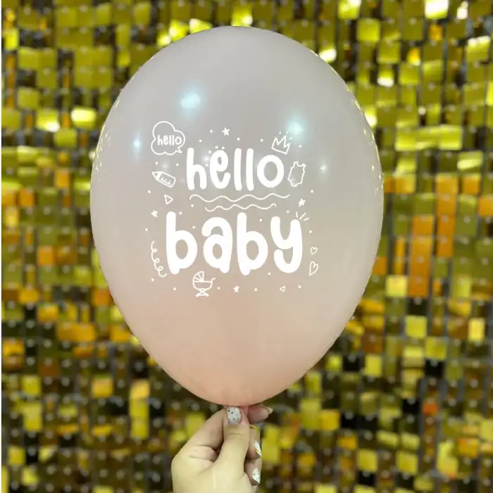 12 Hello Baby Karışık Renk  1+1 - 100 Adet