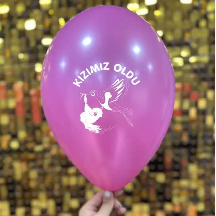 12 Kızımız Oldu Pembe 1+1 - 100 Adet