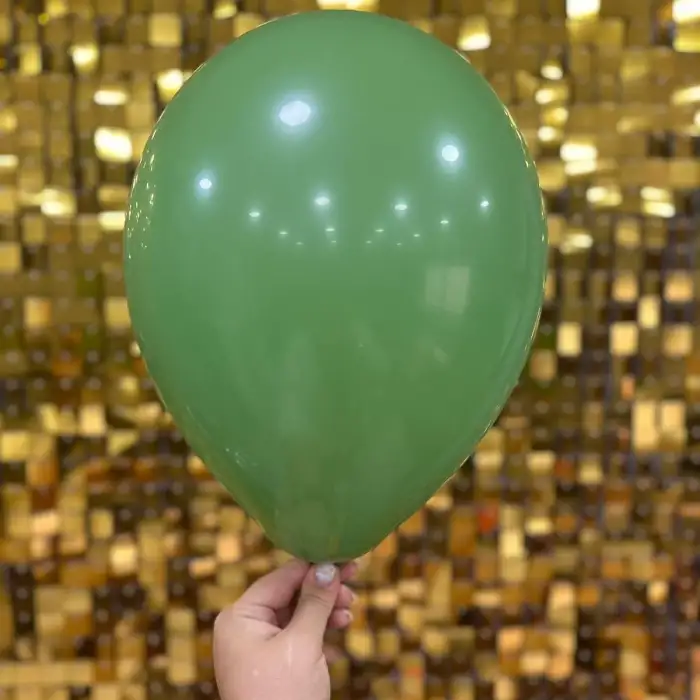 12 İç Mekan Dekorasyon Balonu Zeytin Yeşili - 100 Adet