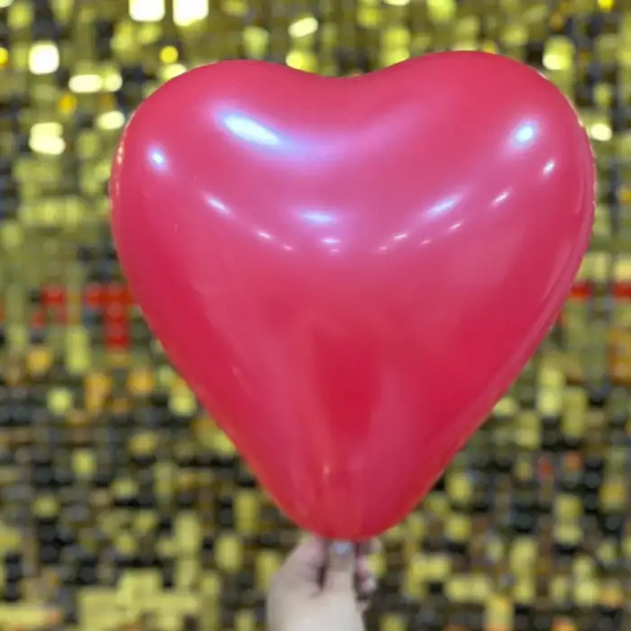 12 Kalp Balon Kırmızı - 100 Adet