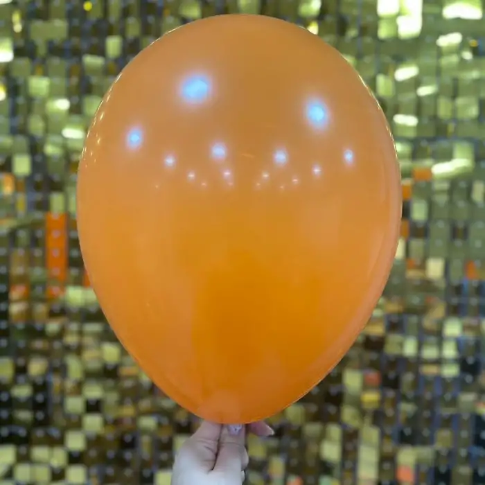 12 İç Mekan Dekorasyon Balonu Turuncu - 100 Adet