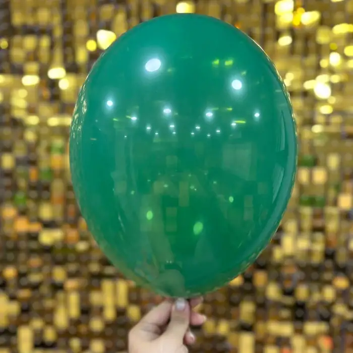 12 İç Mekan Dekorasyon Balonu Koyu Yeşil - 100 Adet