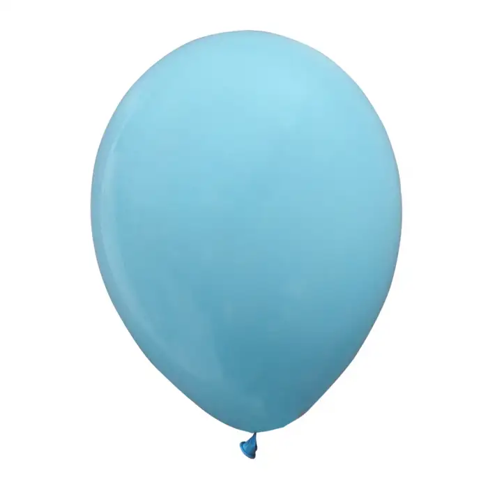 12 İç Mekan Dekorasyon Balonu Açık Mavi - 100 Adet