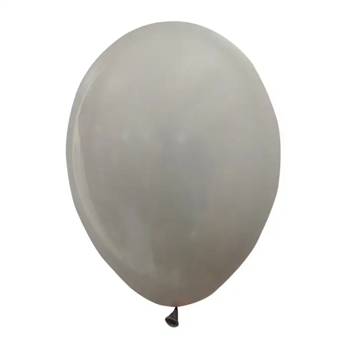 12 İç Mekan Dekorasyon Balonu Gri - 100 Adet