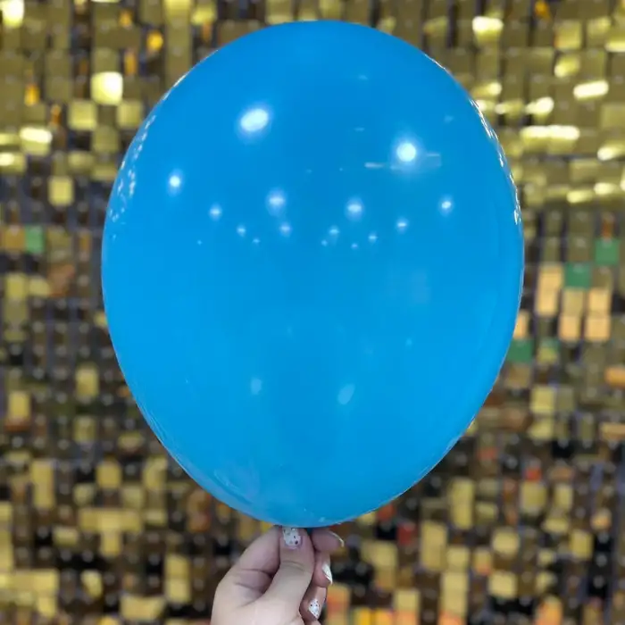 12 İç Mekan Dekorasyon Balonu Turkuaz - 100 Adet