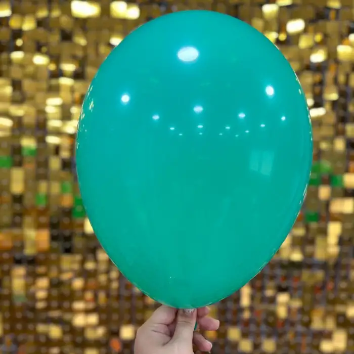 12 İç Mekan Dekorasyon Balonu Zümrüt Yeşili - 100 Adet