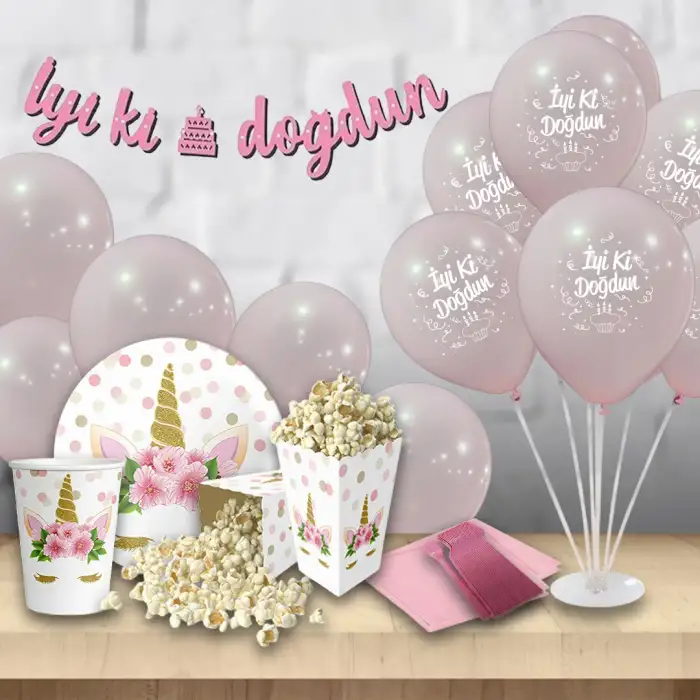 Doğum Günü Parti Seti Unicorn