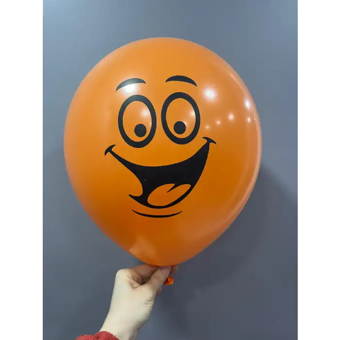 12 Gülen Yüz Baskılı Karışık 1+1 - 100 Adet